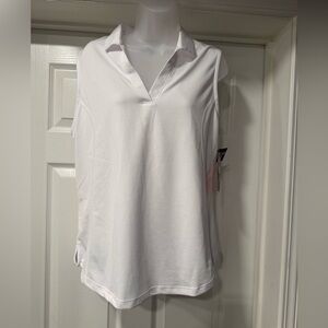 PGA Tour Airflux Moisture Wicking UPF FPU 50 Sleeveless Golf Polo NWT